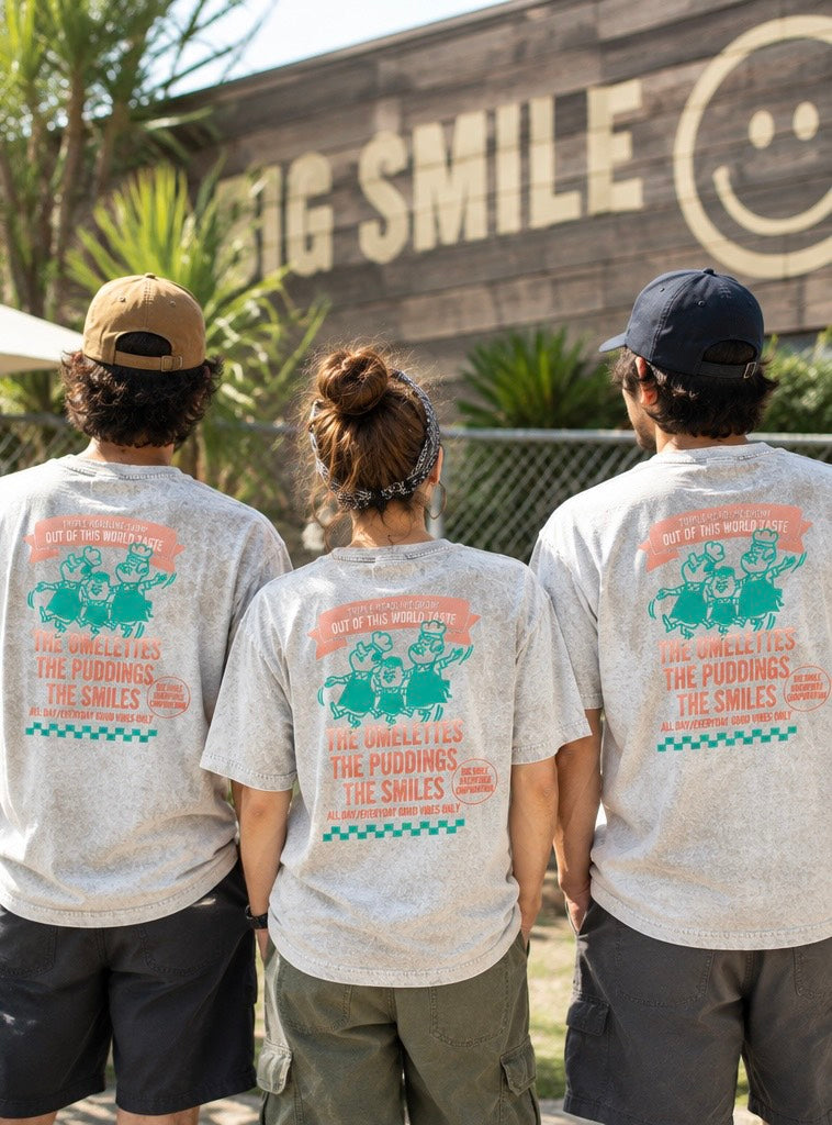 BIG SMILE オリジナルTシャツ　全3色